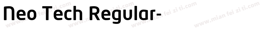 Neo Tech Regular字体转换